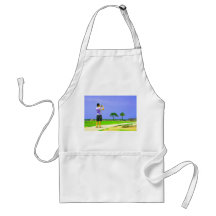 Person taking pic st augustine apron