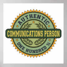 Persona auténtica de las comunicaciones impresiones