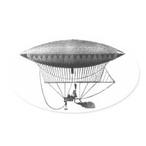 Personal Airship Oval Sticker