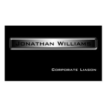 Personal Black & White Business Cards