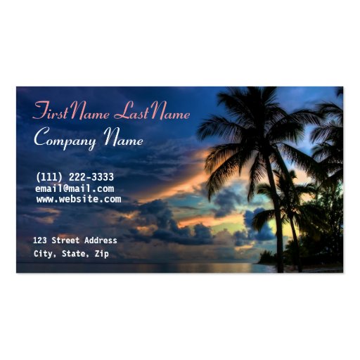 Personal Business Card (front side)