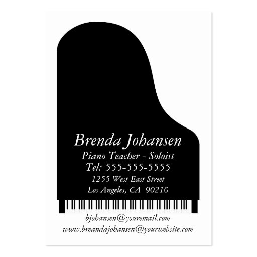 Personal - Business Card Piano (front side)