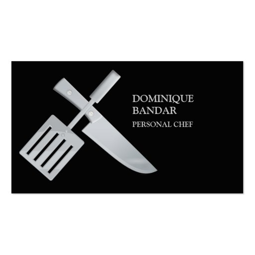 Personal Chef Business Card (front side)