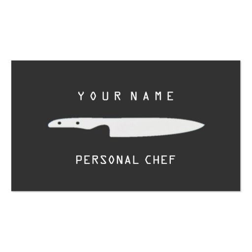 PERSONAL CHEF BUSINESS CARD TEMPLATE (front side)