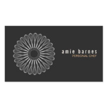 Personal Chef Whisk Logo Black Business Card