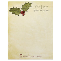 personal Christmas  letterhead