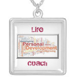 Personal Development Framed Square Necklace necklaces