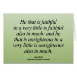 Personal Growth Luke 16:10 Abbrev