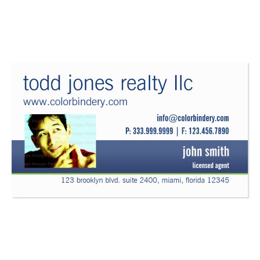 Personal Home Realty Business Card (front side)