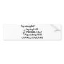 Personal Loan Bumper Sticker