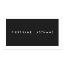 Personal Networking Business Cards in Black business cards