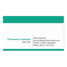 Personal Networking Business Cards in Emerald