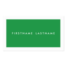 Personal Networking Business Cards in Green