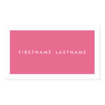 Personal Networking Business Cards in Light Pink