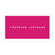 Personal Networking Business Cards in Pink