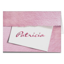 Personal Pink Envelope Note Cards