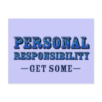 Personal Responsibility - Get Some Postcards