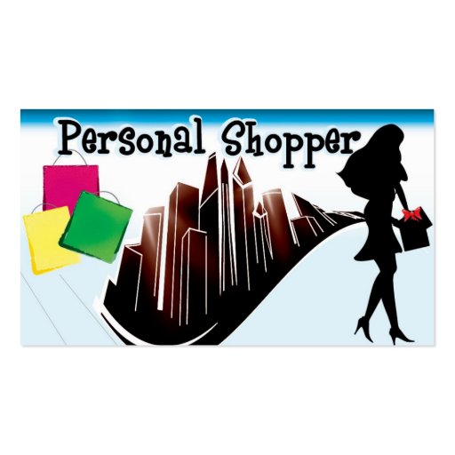 Personal Shopper1 Business Card Templates (front side)