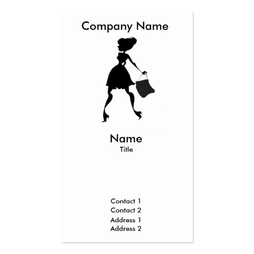 Personal Shopper Business Card (front side)