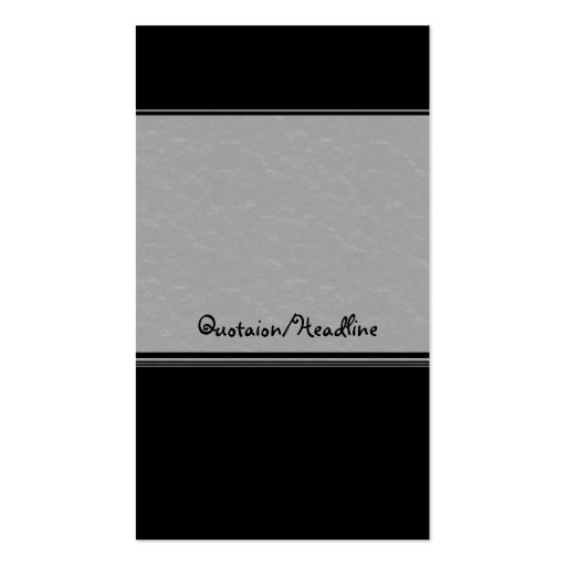 Personal Shopping Services - Business Card (back side)