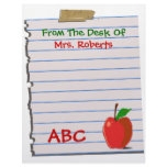 Personal Teacher Letterhead Stationery