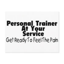 Personal Trainer At Your Service Post Cards
