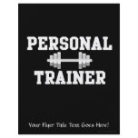 Personal Trainer Black and White Dumbell Training flyers