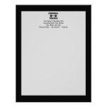 Personal Trainer Black and White Dumbell Training letterhead