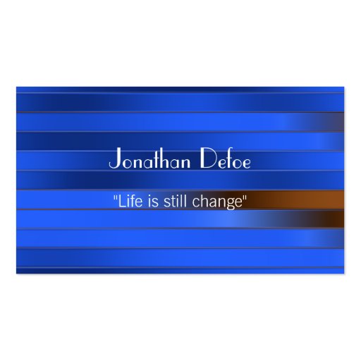 Personal Trainer Blue Business Card (front side)