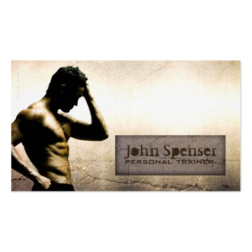 Personal Trainer - Body Building Business Card (front side)