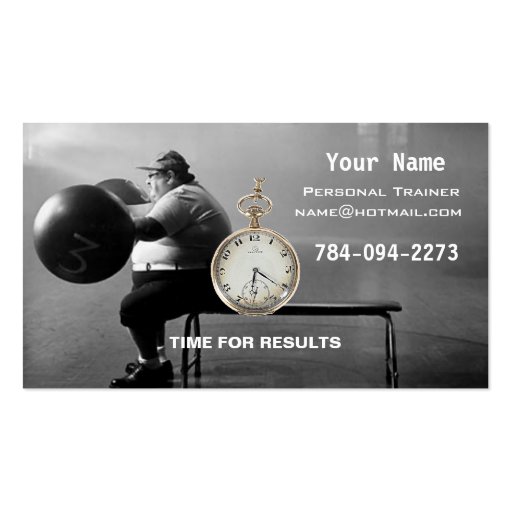 Personal Trainer Business Card