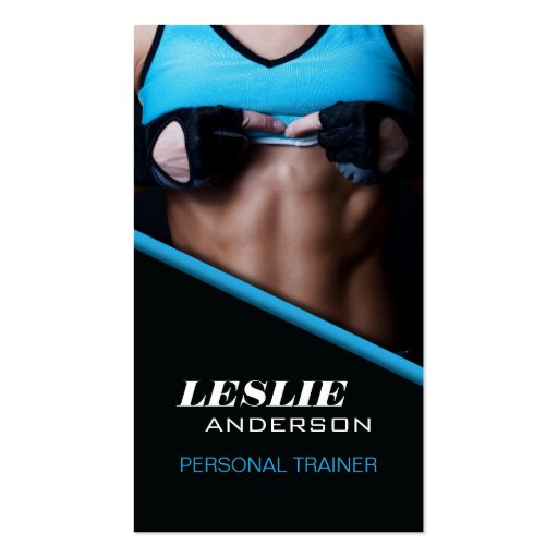 PERSONAL TRAINER BUSINESS CARD (front side)