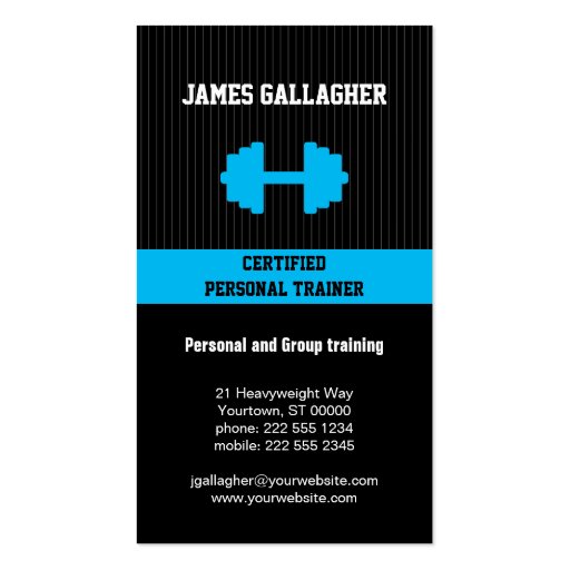 Personal Trainer Business Card