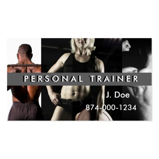 Personal Trainer Business Card (front side)