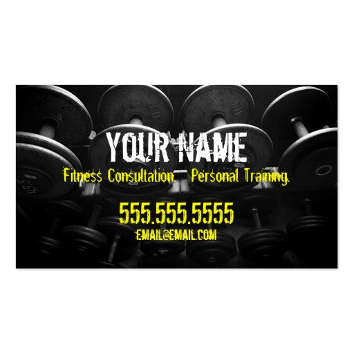 Personal Trainer Business Card (front side)