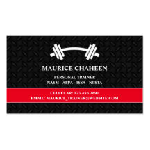 Personal Trainer Business Card