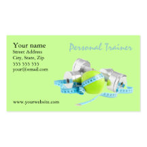 Personal Trainer business card