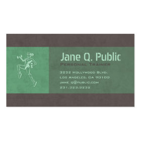 Personal Trainer Business Card (bright)