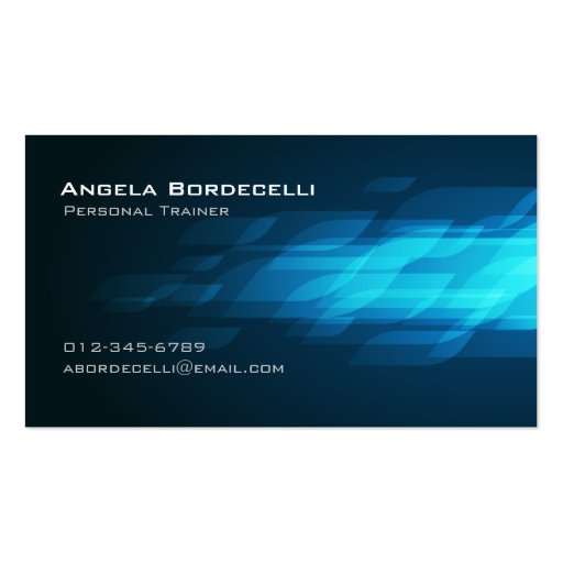 Personal Trainer Business Card Flashback (front side)