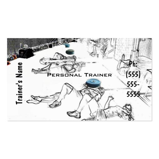 Personal Trainer Business Card Template