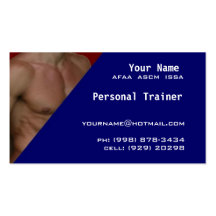 Personal Trainer Business Card Template