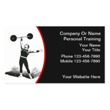 Personal Trainer Business Cards