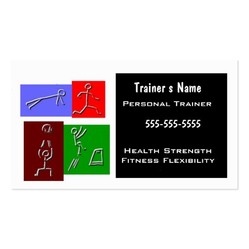 Personal Trainer Business Cards