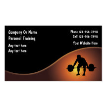 Personal Trainer Business Cards