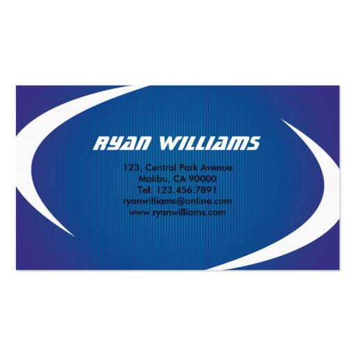 Personal Trainer - Business Cards (back side)
