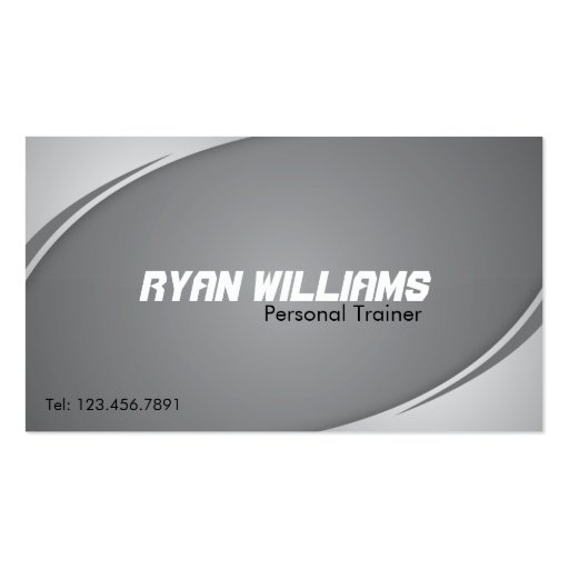Personal Trainer - Business Cards (front side)