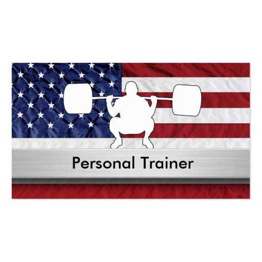 Personal Trainer Business Cards (front side)