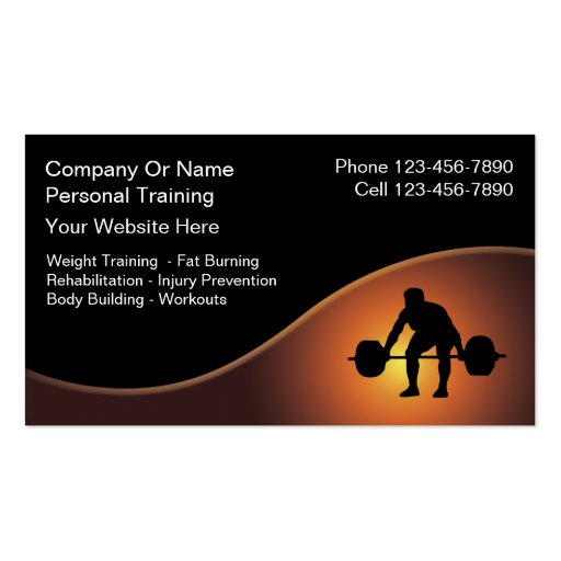 Personal Trainer Business Cards -New