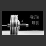 Personal Trainer, Exercise Business Card business cards