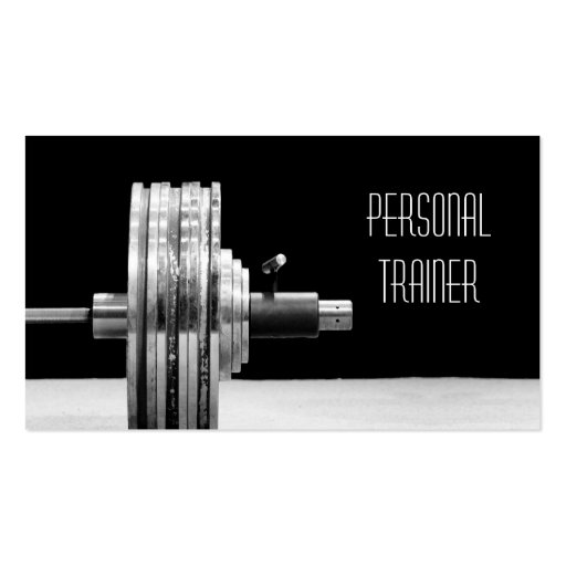 Personal Trainer, Exercise Business Card (front side)